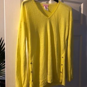 Lilly Pulitzer Leisel Sweater yellow size small